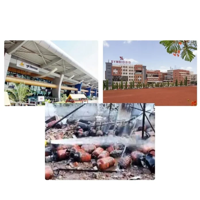 LPG Cylinders explode near Pune Airport, Symbiosis
